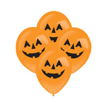 Halloween Pumpkin LED Balloons 27.5 cm