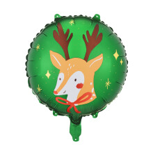 Santa Claus Reindeer Foil Balloon 45cm