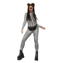 Women's holographic disco jumpsuit