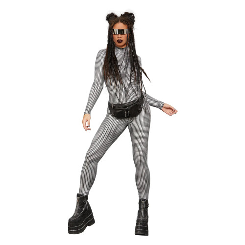 Rubies Women's holographic disco jumpsuit