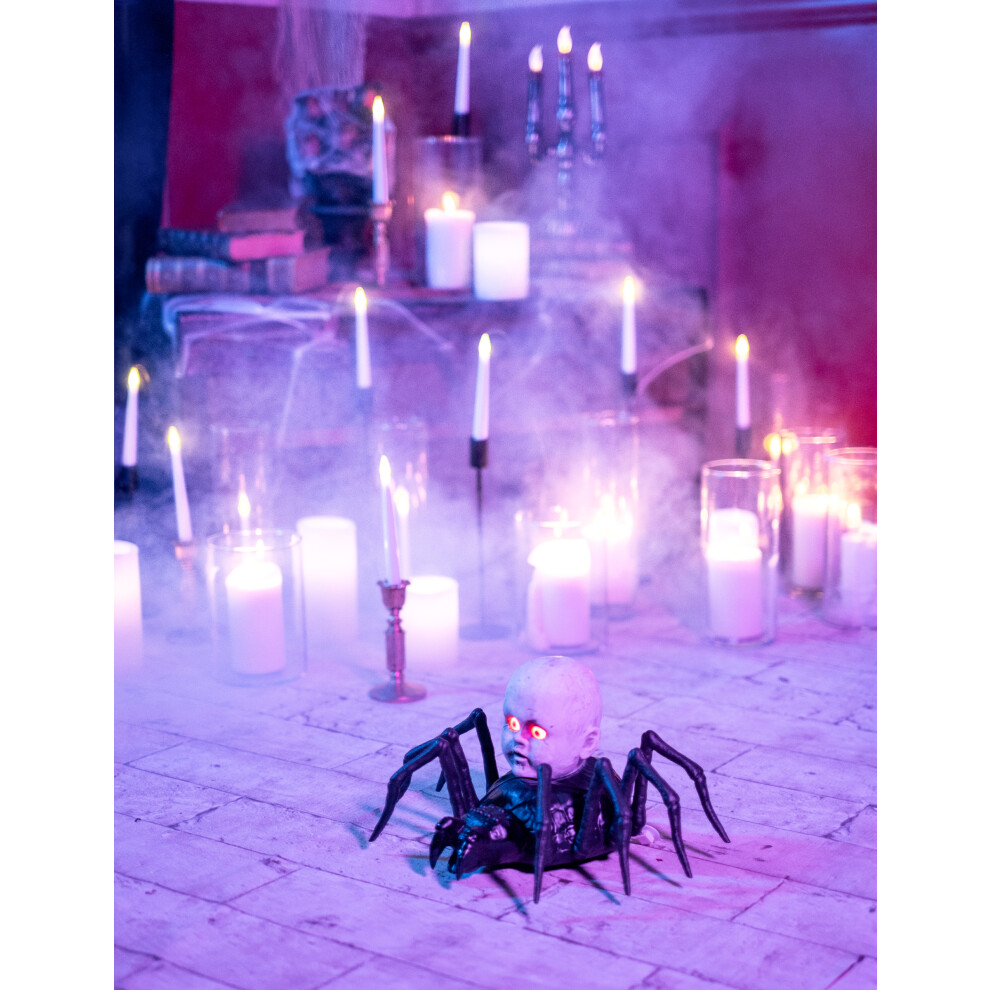 Rubies Large Spider With Animated And Luminous Crawling Doll 19 X 33 Cm