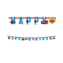 Fireman Sam Happy Birthday Paper Garland 180cm