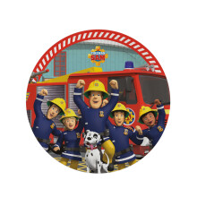 Fireman Sam Paper Plates 23 cm