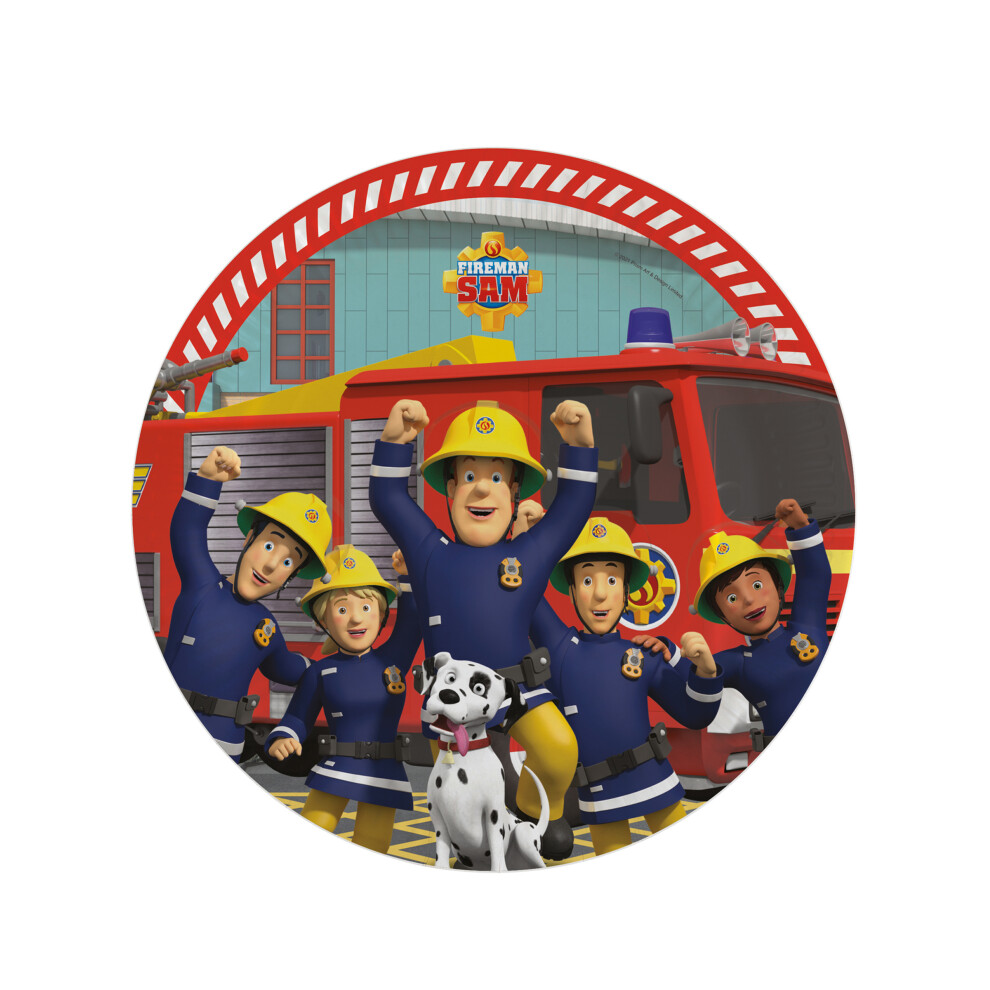 Rubies Fireman Sam Paper Plates 23 Cm