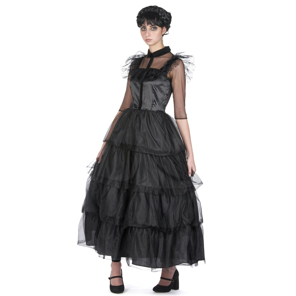 Rubies (S) Gothic Ball Gown Costume For Women Black