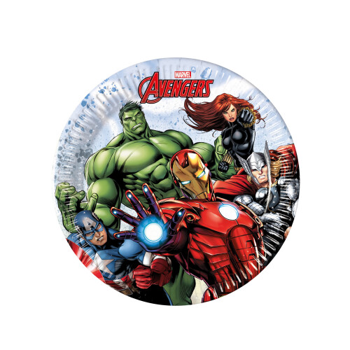 Rubies 8 Small Avengers Mighty Paper Plates 20 cm