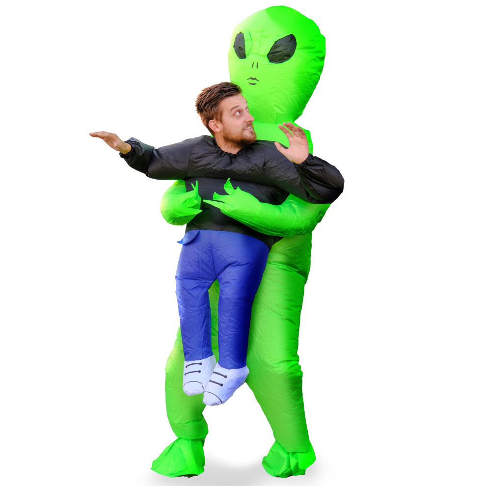 Rubies Inflatable Costume Worn By An Adult Alien
