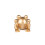 Rubies Golden resin frog 10 cm 2