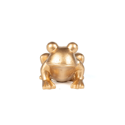 Rubies Golden resin frog 10 cm 1
