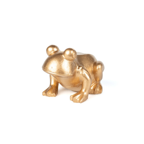 Rubies Golden resin frog 10 cm
