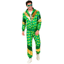 (L) Adult St. Patrick's Day shamrock tracksuit