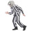 Rubies (S (46-48)) Men's Black and White Striped Ghost Costume 4