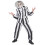 Rubies (S (46-48)) Men's Black and White Striped Ghost Costume 3