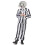Rubies (S (46-48)) Men's Black and White Striped Ghost Costume 1
