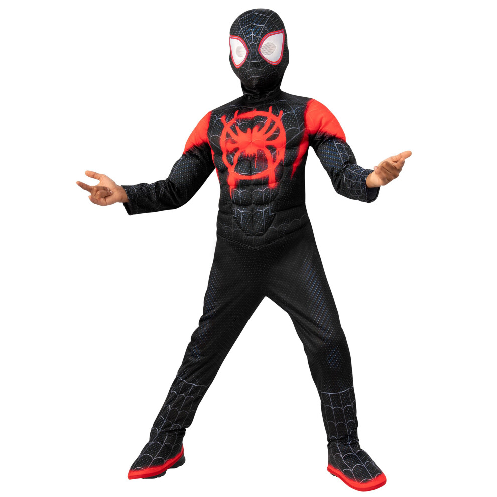 Rubies (7 To 8 Years (122 To 128 Cm)) Deluxe Spiderman Miles Morales Costume For Children