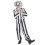 Rubies (S (46-48)) Men's Black and White Striped Ghost Costume 2
