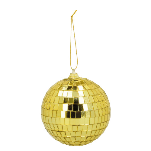 Rubies 6 golden disco balls 8 cm