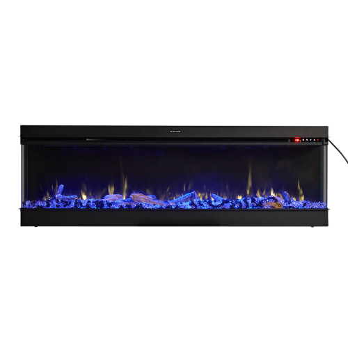 Living And Home (50inch) Recessed Electric Fireplace with Remote Control 2