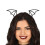 Rubies Women's black rhinestone bat headband 1
