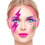 Rubies Multicolored glitter lightning face stickers 1