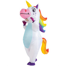 Giant inflatable unicorn costume for adults