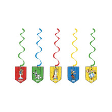 5 Asterix spiral suspensions 60 cm