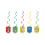 Rubies 5 Asterix spiral suspensions 60 cm 1