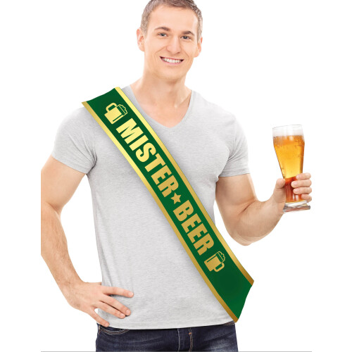 Rubies Men's green Mister Beer scarf