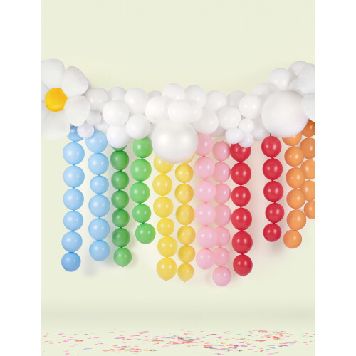 Rubies 20 Orange Inflatable Balloons to Connect 28 cm 1