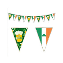 St. Patrick's Day Beer Pennant Garland 3m