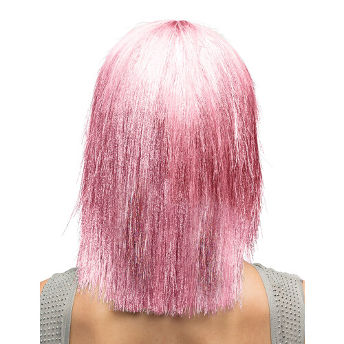 Rubies Women's iridescent pink wig 1