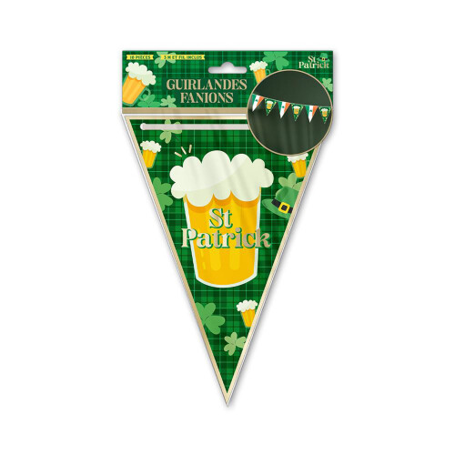 Rubies St. Patrick's Day Beer Pennant Garland 3m 2
