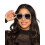 Rubies Adult black bling bling glasses 1