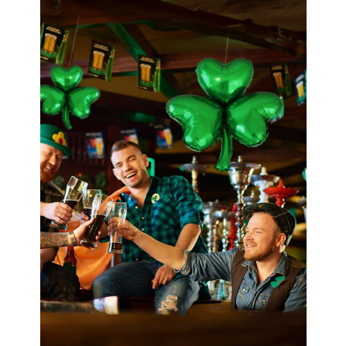 Rubies St. Patrick's Day 40cm Clover Metallic Balloon 1