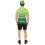 Rubies (S/M) Green CBD cycling costume for men 2