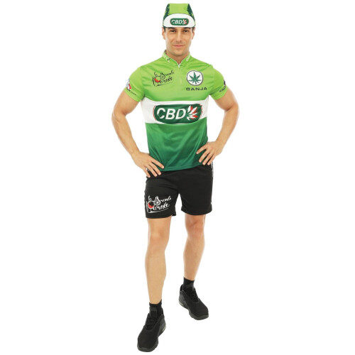 Rubies (S/M) Green CBD cycling costume for men 2