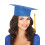 Rubies Adult Blue Graduation Cap 1