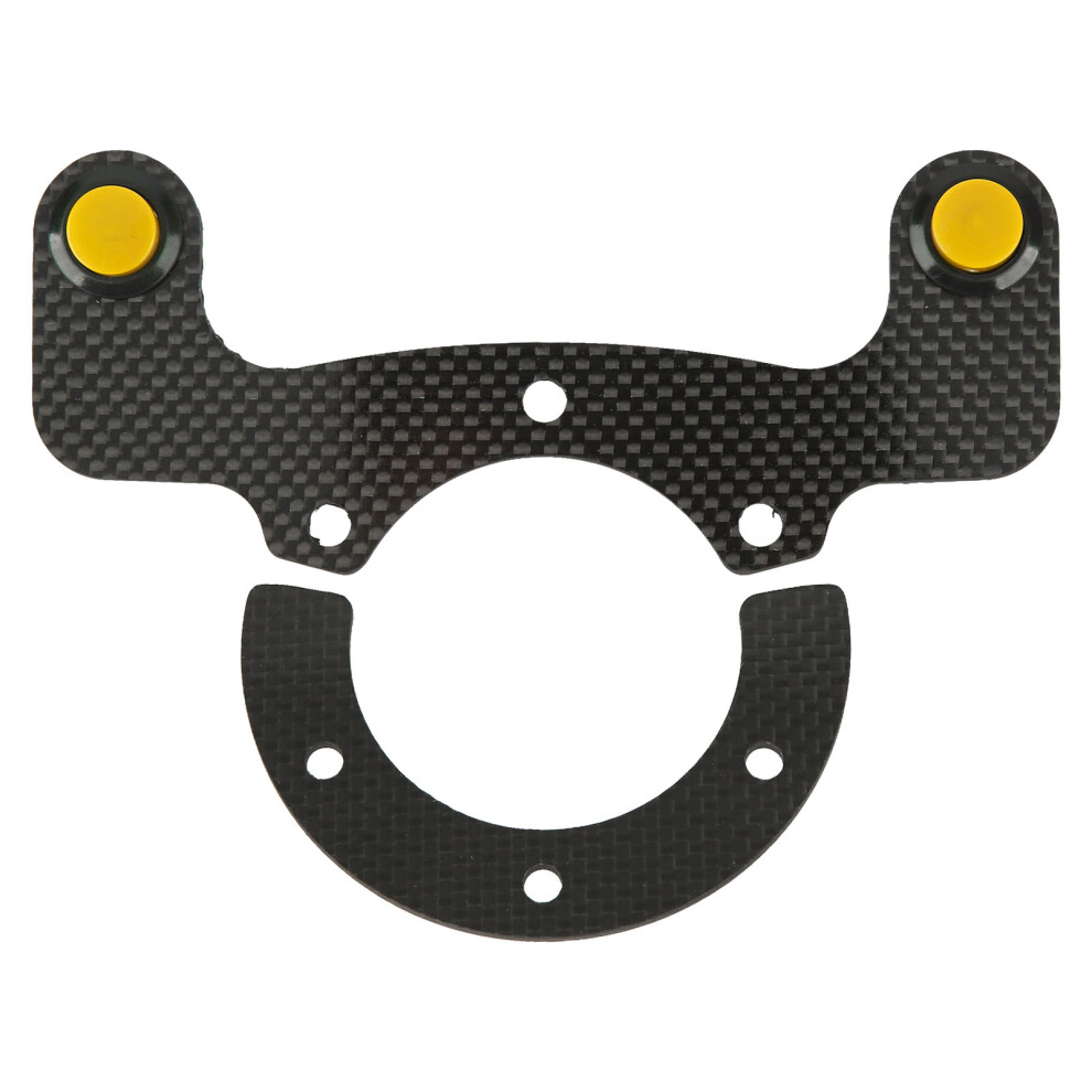 External Horn Button Kits Carbon Fiber 6 Bolts Yellow 9121376056666