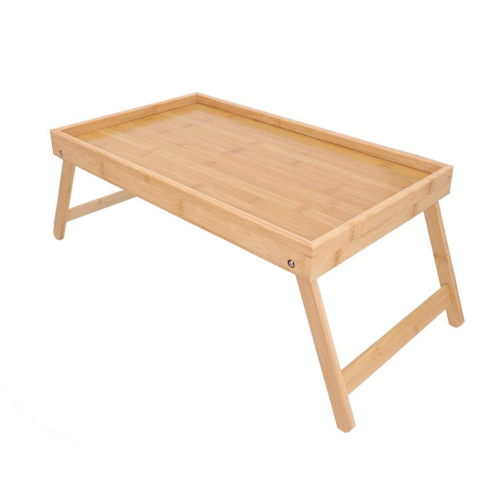Bed Table Tray With Folding Legs Poratble Breakfast Tray Foldable Serving Tray For Sofa Bed Eating