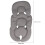 Universal Gray Baby Pram Liner Insert Cushion 62x36cm 2