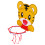 Hanging Basketball Hoop Mini Plastic with 8