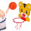 Hanging Basketball Hoop Mini Plastic with 12