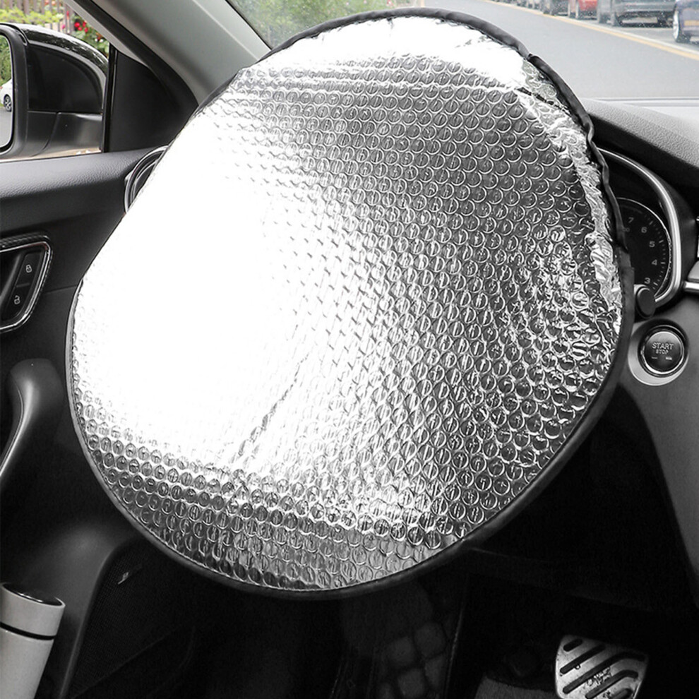 Aluminum Foil Steering Wheel Sunshade For Car Interior Heat Shield 6941331478455