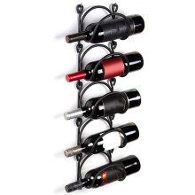 Wall Mounted Wrought Iron Wine Rack & Towel Holder, 550g