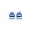 Nike (UK 3.5C) Nike Dunk Low Trainers White/Hyper Royal 3.5C-8.5C 5
