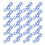 20Pcs Musical Note Paperclip Iron Bookmark 5