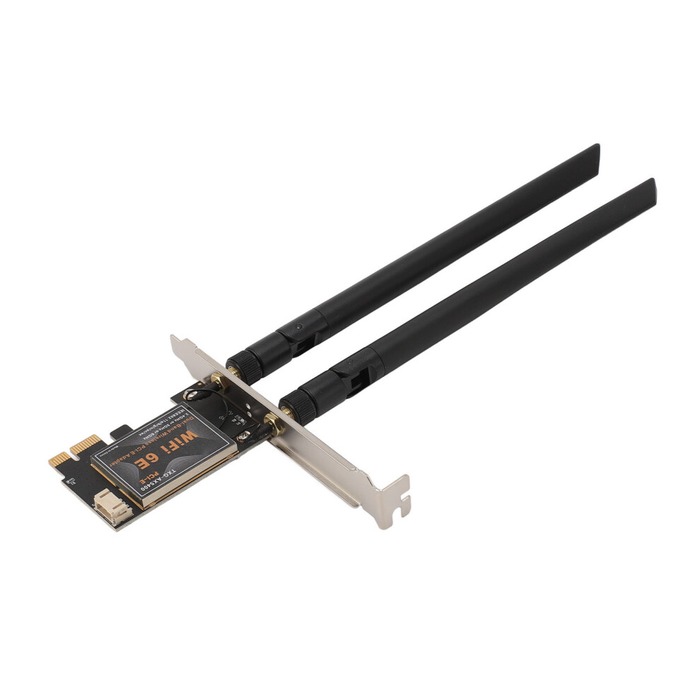 6000Mbps Wifi 6E & Bluetooth 5.2 Pcie Card Dual 8Db Antennas Win 11/10 6911331487665