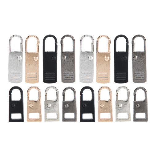 16Pcs Zipper Pull Tab Replacement SpringLoaded 1