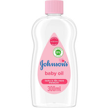 Johnson's Baby Oil 300ml | Locks in 10x More Moisture | Moisturising & Nourishing Formula | Protect Baby's Skin | Natural Oils Healthy Glow