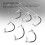 Guitar Effect Pedal Cable 6 pcs 15cm 1/4 Inch Right Angle Patch Cable Silver 9